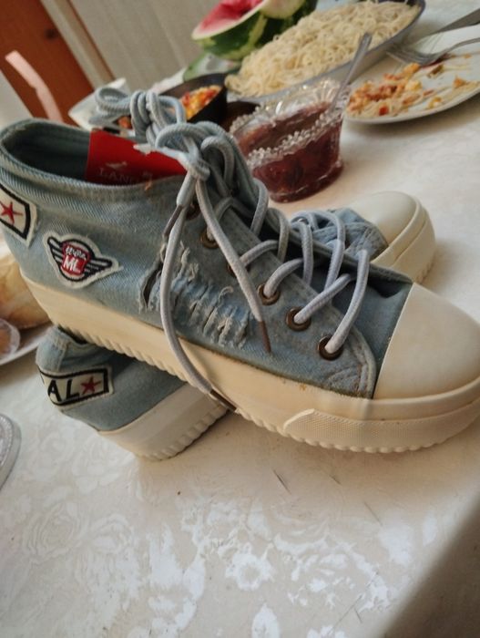 Кеды джинсовые, модные,молодежные 37 р