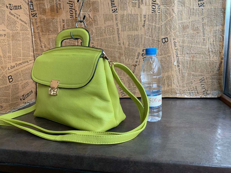 дамска чанта,кожена раница Нова!