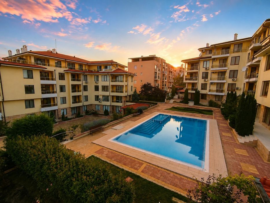 Двустаен, фронтална гледка море, гр. Бяла, 72 m²
