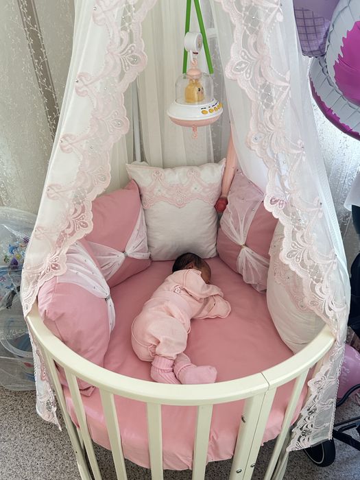 Манеж  трансформер круглый и овальный