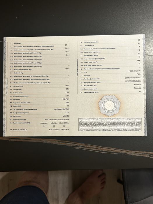 Toyota prius plus 2017