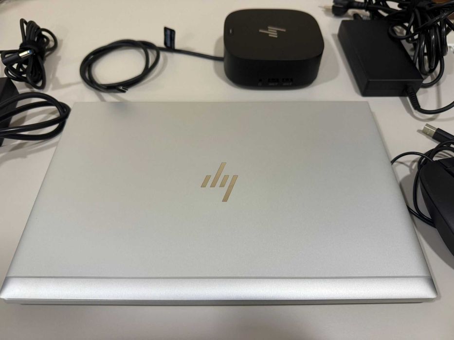 Laptop HP EliteBook 840 G7 + Docking Station , Geanta Noua , Mouse