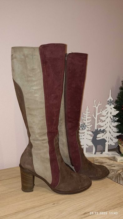 Ботуши ARISE естествен велур