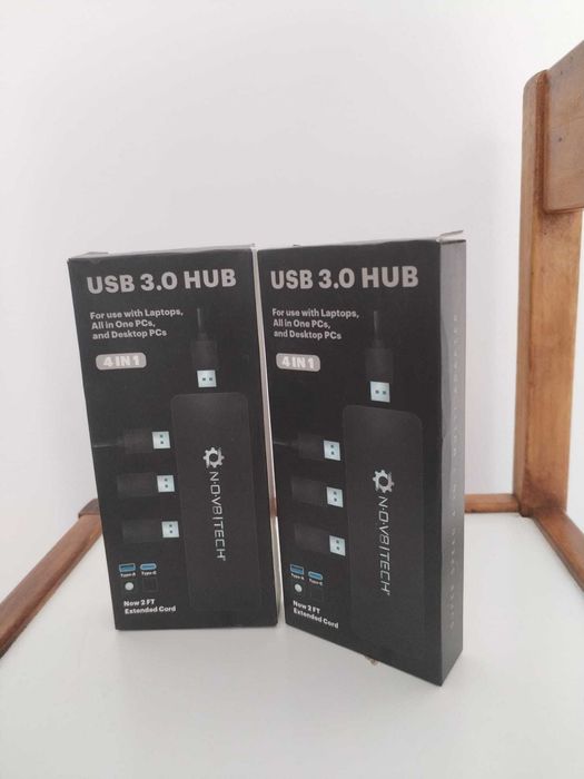 USB 3.0 HUB 4 porturi NOVOTECH – rapid și compact