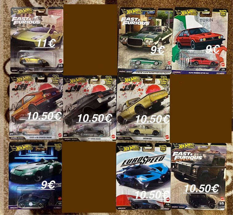 Hot Wheels колилки