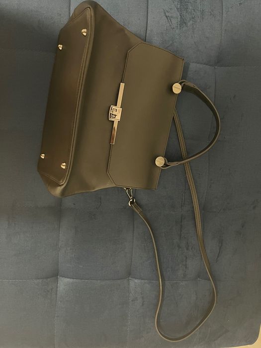 Geanta neagră piele naturală