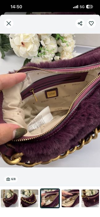 Guess liu jo чанта с косъм