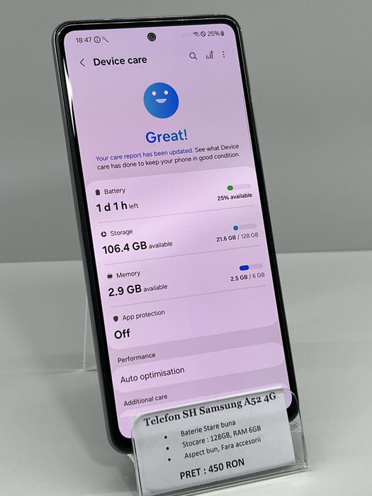 Samsung Galaxy A52 White 128GB