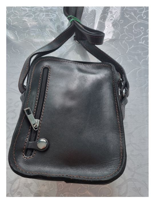 барсетка натуральная кожа