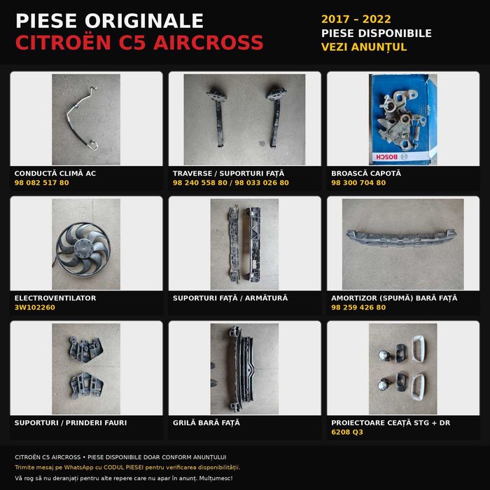 Piese Citroen C5 Aircross 2017-2022