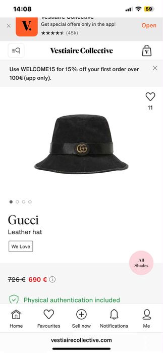 Palarie Gucci neagra