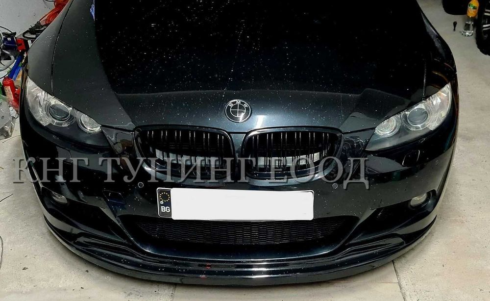 Преден лип спойлер за бмв е92 е93 м тех гтс / Bmw e92 e93 lip spoiler m tech gts / добавка за предна броня / нож