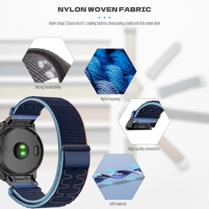 NYLON LOOP Каишка за Huawei Watch/Samsung/Apple/Xiaomi/Garmin/Amazfit