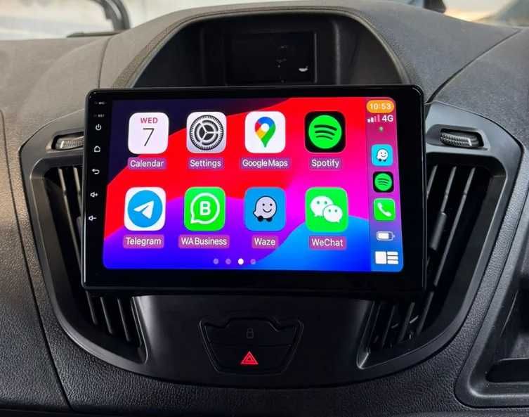 Мултимедия за Ford Transit Custom, Tourneo, Двоен дин, Android, Навигация Андроид Транзит Custom бус 2013 2014 2015 2016 2017 2018 2019, година