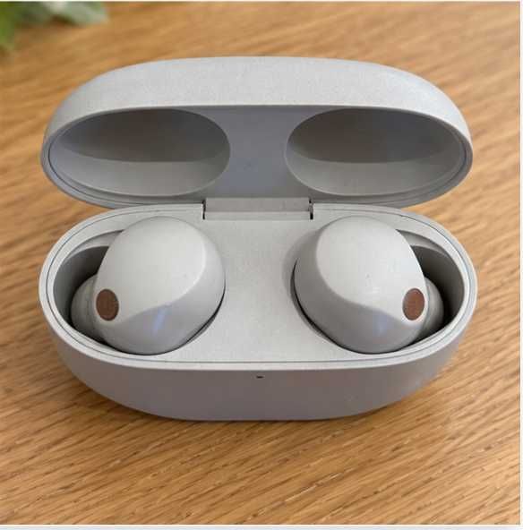 Căști Sony WF-1000XM5 Wireless Noise Cancelling, gri/silver