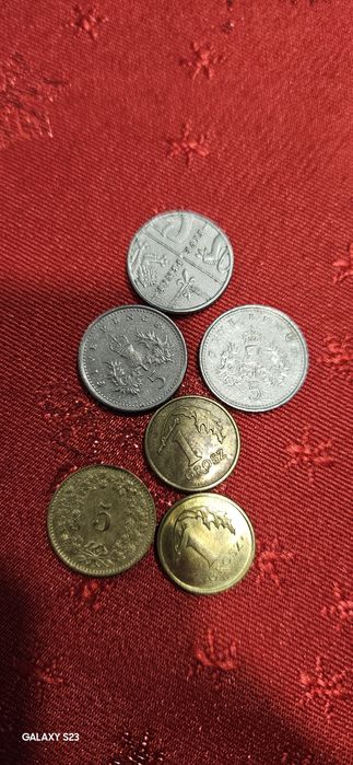 Монети 1 ст 1974 и 10 ст и други