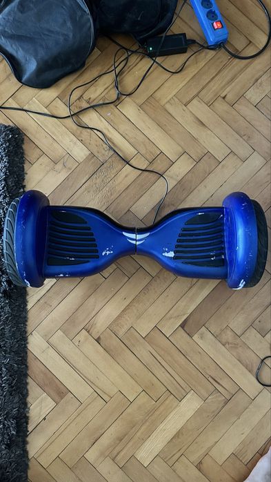 HoverBoard  OiO 10,5", roti mari pneumatice, albastru, 69x29x29cm