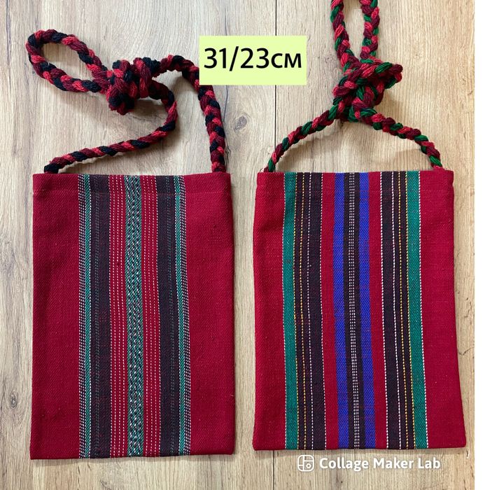 Памучни торби от ръчно тъкани платове