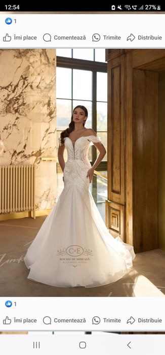 Rochie de mireasa sirena