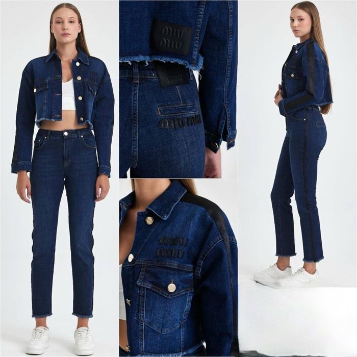 Дънков сет от дънки и яке - стилен и качествен