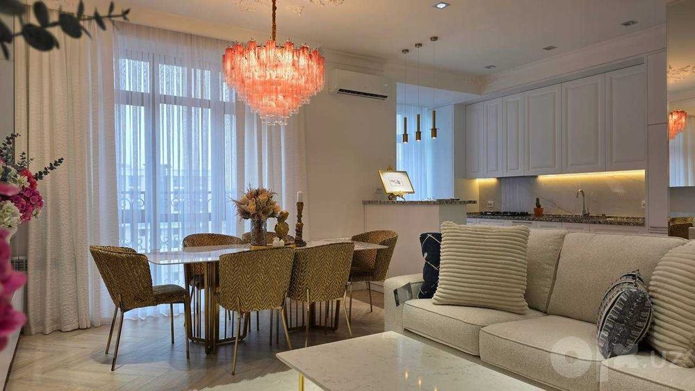 Parisien   яккасарай 3ком новостройка Площадь: 90 с балконом евро;