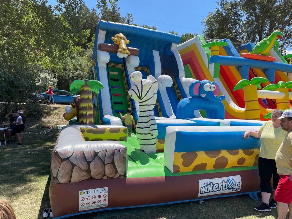 Tobogane gonflabile, bubble house, popcorn, vata de zahar, animatori, baloane face painting mascote