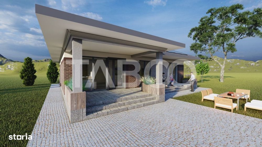 Casa de vanzare cu 3 camere   Sura Mica Sibiu 500 mp teren