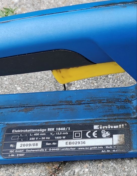 Vând motofierăstrău electric Einhell Royal REK 1840 drujbă electrică Royal Einhell REK 1840