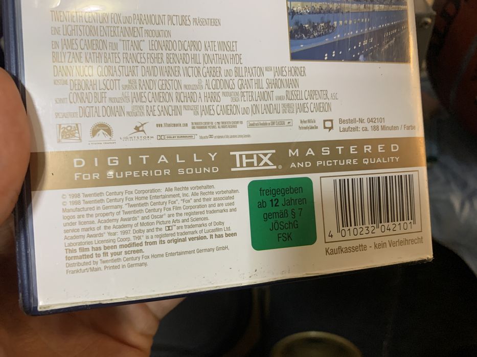 Caseta Titanic 1997 de colectie (negociabil)