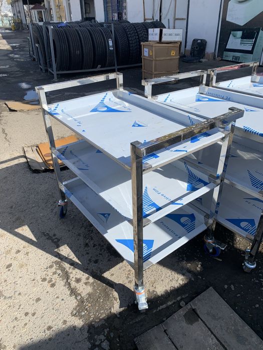 Oshxoan va kafelar uchun aravachamiz temirli va plasmasligi bor