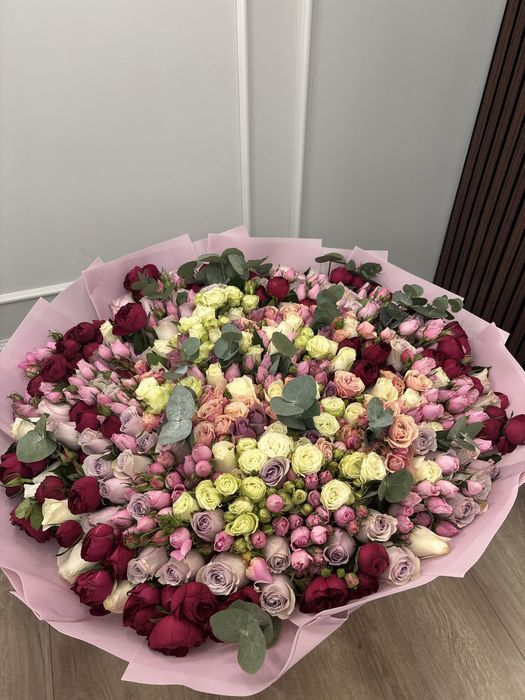 Цветы, букет красивых роз