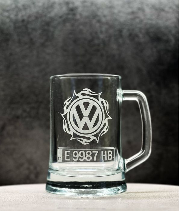 Гравирана халба за бира с надпис по избор