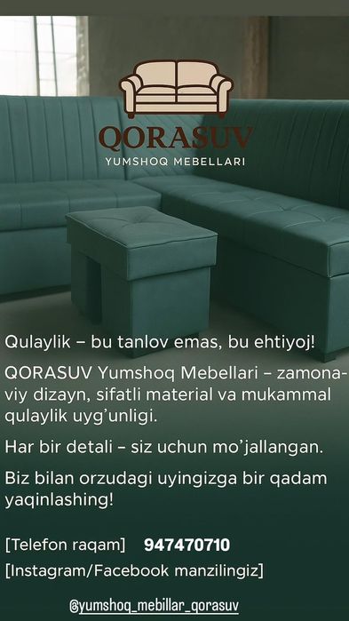 Qorasuv Yumshoq Mebillari
