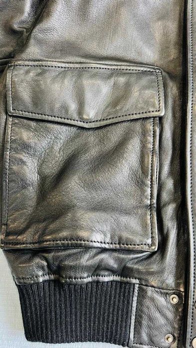 Натуральная кожаная куртка (черный)