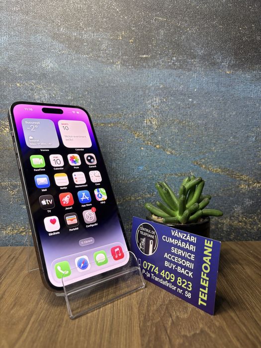 Iphone 14 Pro Max/128 GB/Garantie 2Ani Centrul de Telefoane/Rate