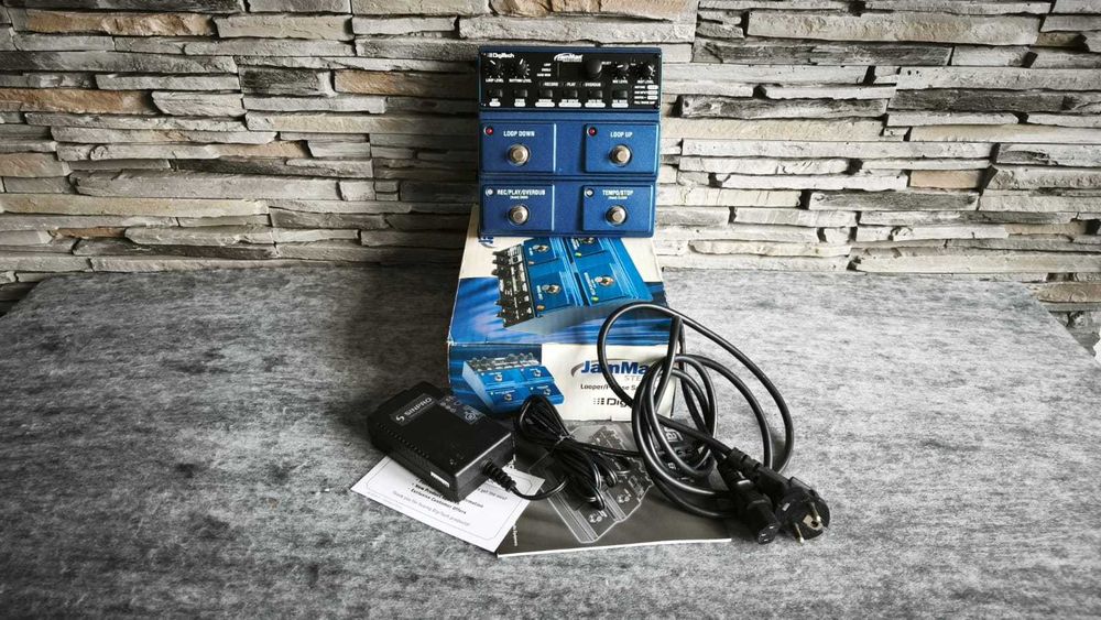 DigiTech JamMan Stereo JML2 – Looper chitara electrica / Phrase Sampler Stereo – Cutie, manual și alimentator