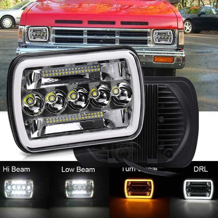 Set Faruri Wrangler YJ / Cherokee XJ 5×7 100W Patrol Landcruiser L200