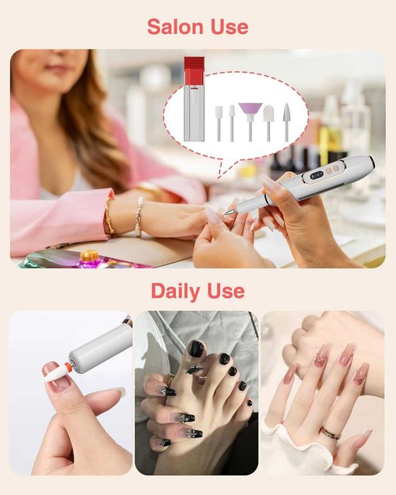 2 в 1 електрическа пила за нокти