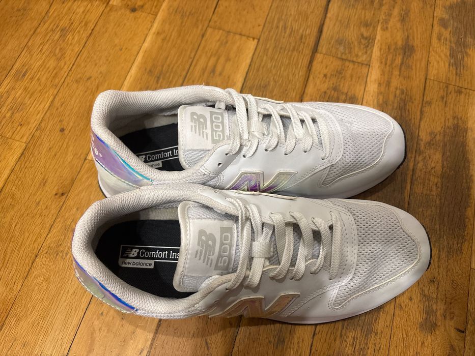 New balance NB500 бели маратонки