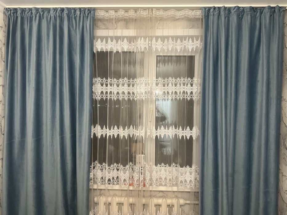 Продам шторы с тюлью