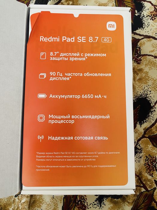 Redmi Pad SE 8.7 4G xolati yangi 4/64