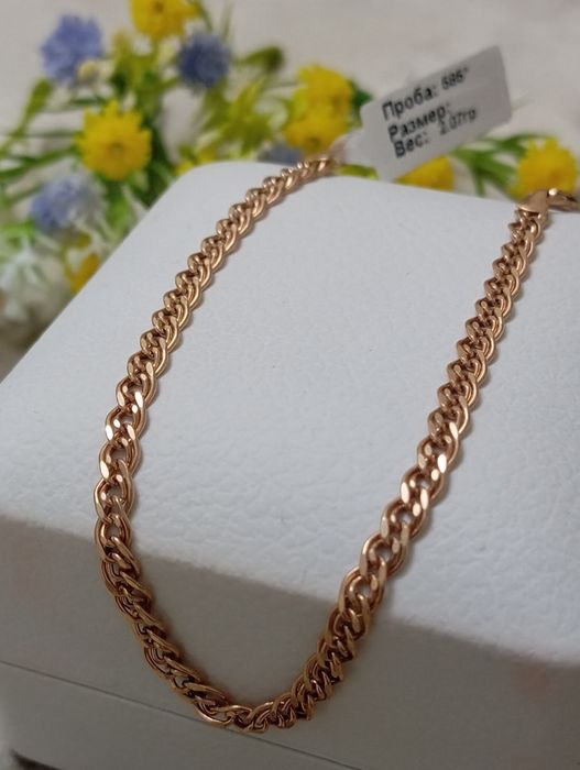 Золотые браслеты новые 585 пробы золота