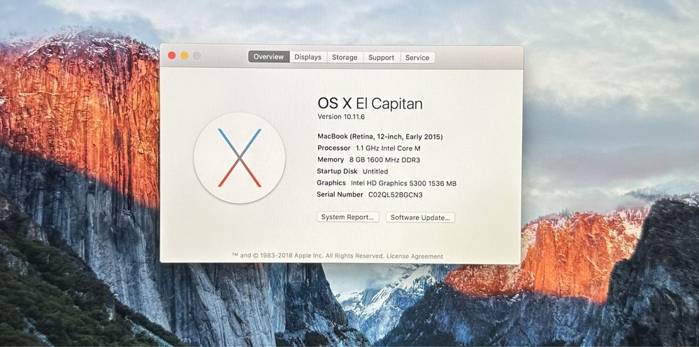 Лаптоп MacBook (Retina, 12-inch, Early 2015)