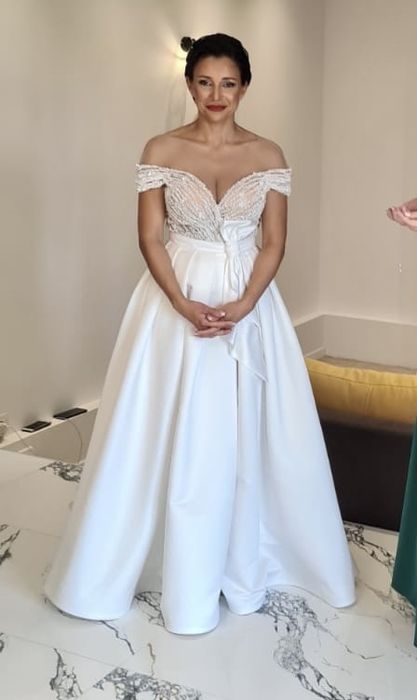 Rochie de mireasa satin Monreal