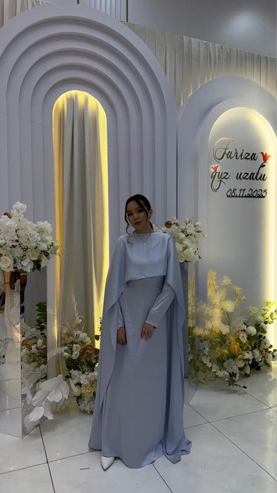 Вечернее закрытое платье Alhubu