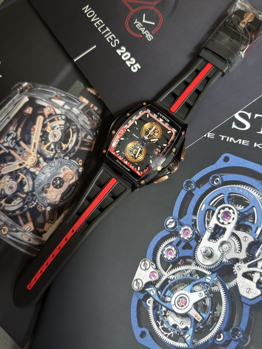 Cvstos Challenge Chrono GMT Black Steel / Red Dial – Limited Edition – 41мм – 2026 – Пълен комплект