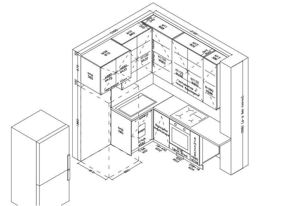 3D проект на AutoCad за мебели