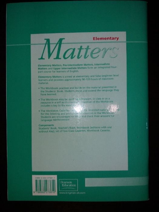 Matters. Elementary, Pre-Intermediate