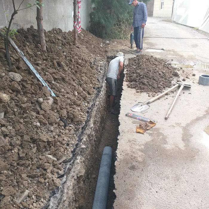 Канализация,водапровод,подкоп,кудук дирнаж кламиз