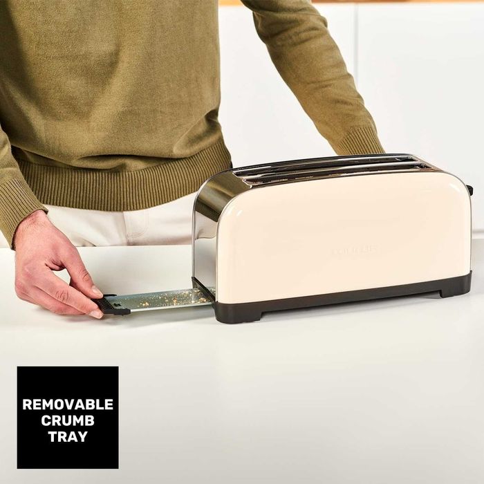 Тостер Taurus Vintage Cream, 1400W, Дълги Слота